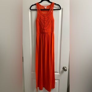 Xhilaration crochet top maxi dress